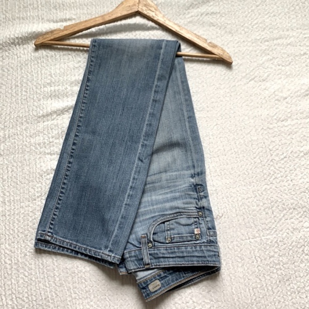 AG Adriano Goldschmied Blue Straight Leg Jeans
